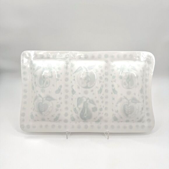 Vintage Georges Briard Forbidden Fruit Divided Serving Platter Large Mid Century - Picture 5 of 7